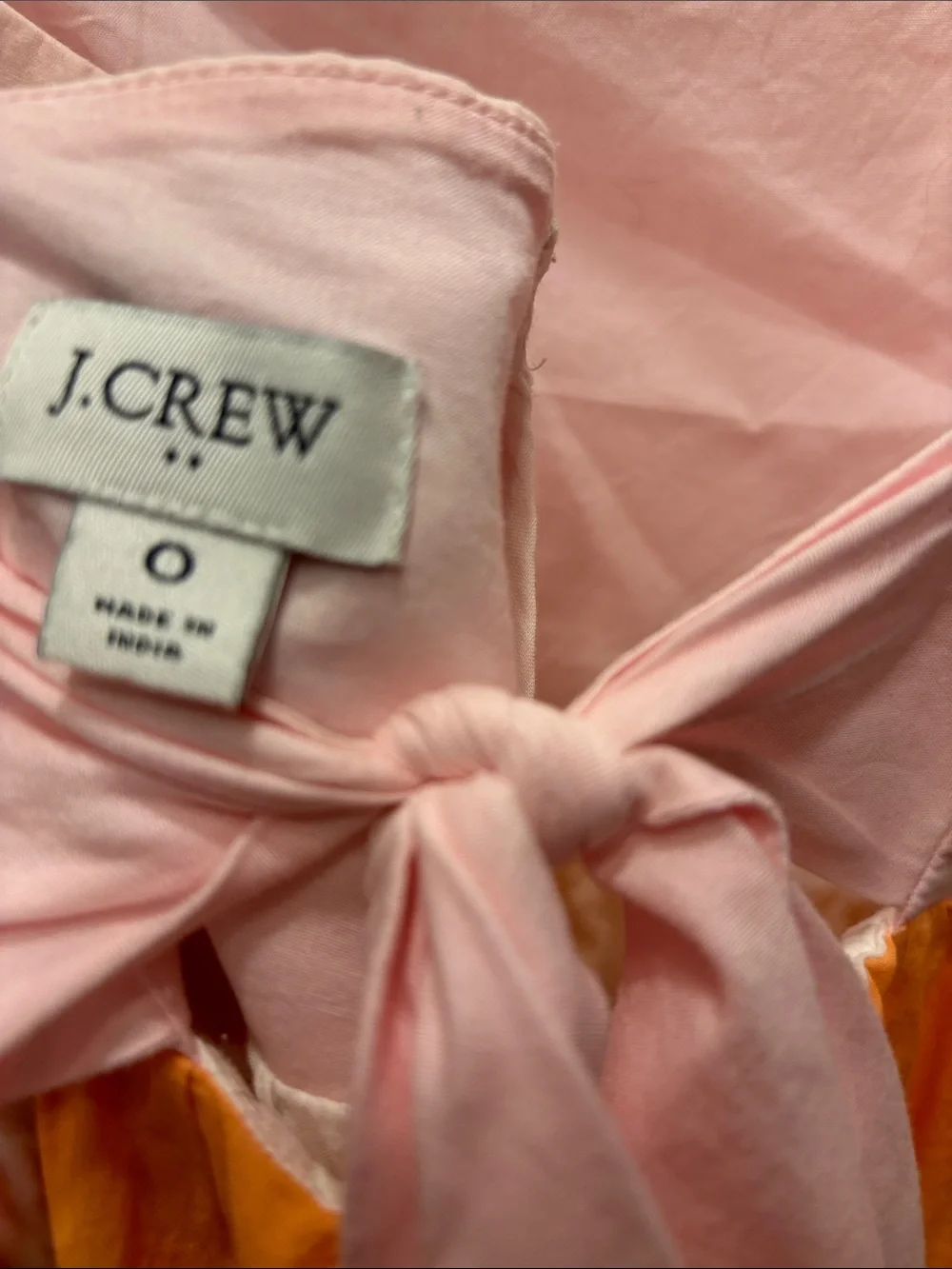 J Crew Colorblock Tiered Maxi Dress - Pink Orange Light Blue